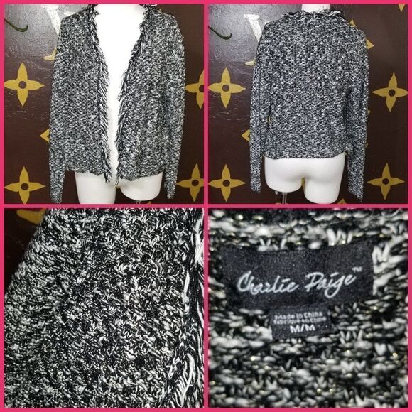Charlie Paige knitted long sleeve cardigan size M - Picture 1 of 3